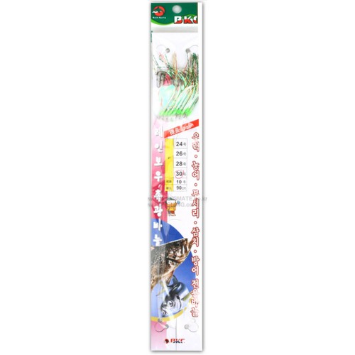 백경산업 BK-410 레인보우 어피 반짝이 우럭채비이미지입니다. 누르면 해당 게시물로 새창이동합니다.