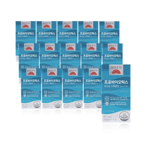 고려은단 프로바이오틱스 유산균 스페셜핏 380mg 30캡슐 (15개)_이미지