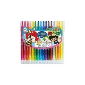 지구화학 색연필 투명이 16색 샤프식 12개입 WFH02OL