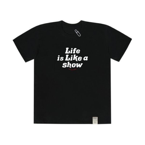 올디너리 ODNR 빅 라이프 스마일 로고 반팔티 블랙 1926854