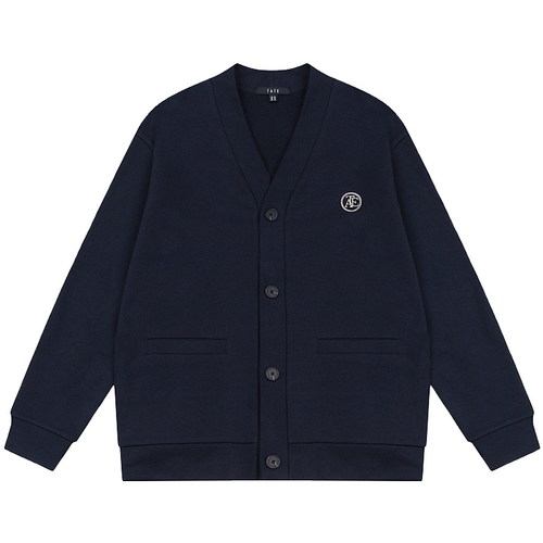 테이트 심볼 포인트 세미 오버핏 솔리드 스폼 가디건 KABW9-UKC010