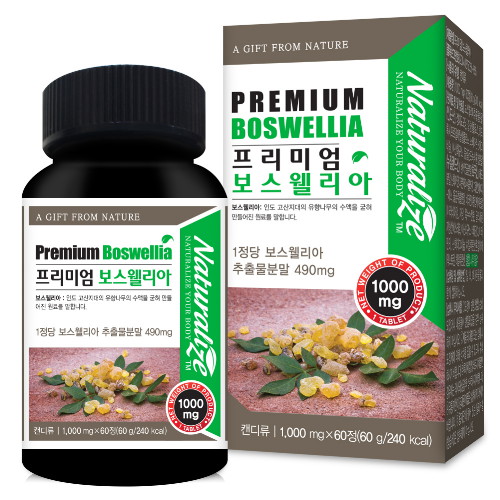 한국바이오팜 네추럴라이즈 프리미엄 보스웰리아 60정 (1개)