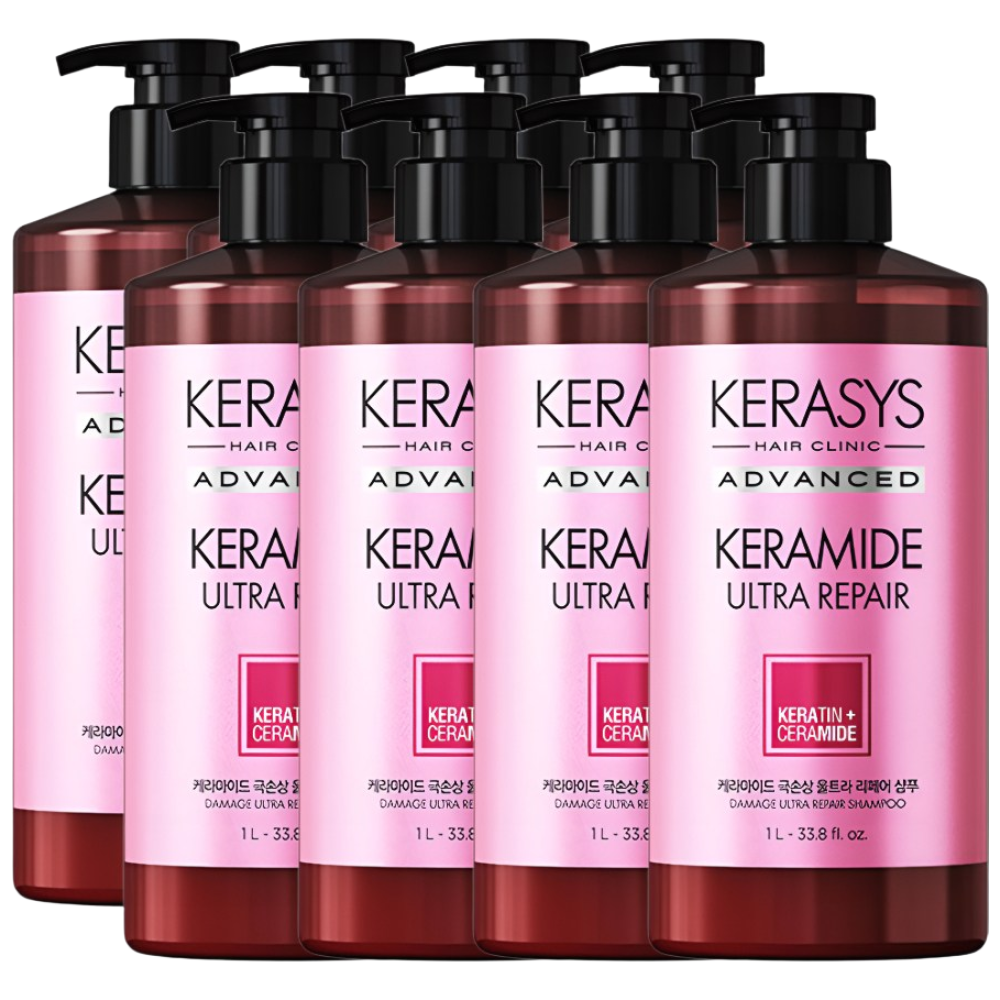 케라시스 케라마이드 극손상 울트라 리페어 샴푸 1000ml (8개)_이미지