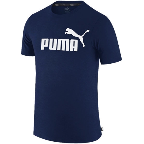 푸마 에센셜 빅 로고 반팔 티셔츠 586666 (06, 네이비)_이미지