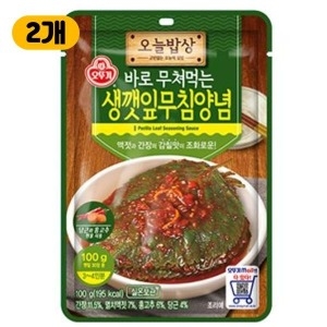 오뚜기 오늘밥상 생깻잎무침양념 100g