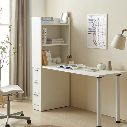 소담갤러리 세이든 서랍 다리형 책상 세트 (1500x550)_이미지