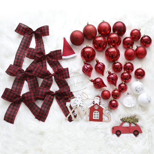 조아트 트리오너먼트 에리카레드 장식세트