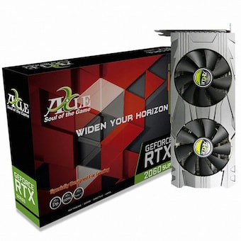 액슬 지포스 <b>RTX</b> <b>2060</b> <b>SUPER</b> D6 8GB DUAL 백플레이트