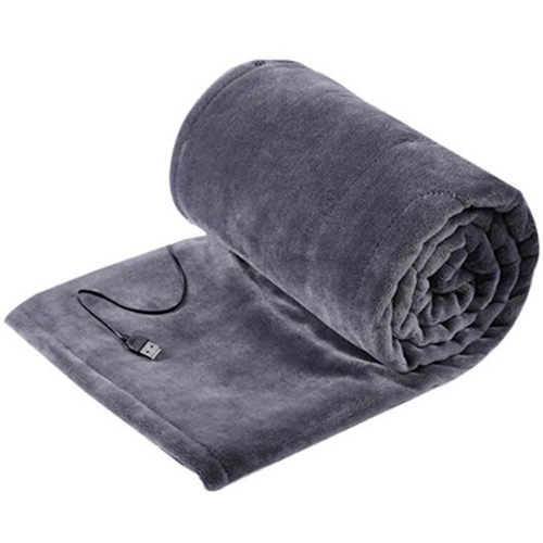 극세사 그레이 전기 온열 담요