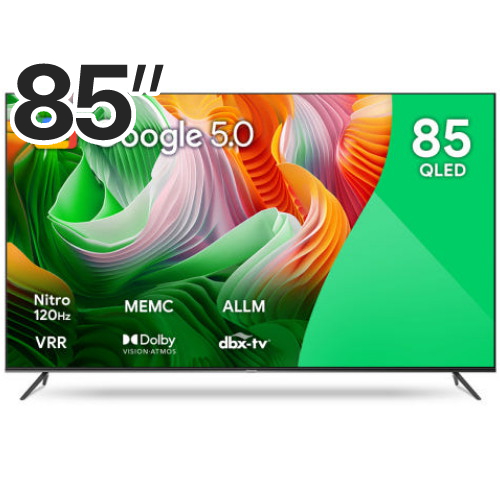 더함 우버 AMG 스마트 85 QLED 120HZ 돌비 AI 구글5.0 (무타공 벽걸이)_이미지