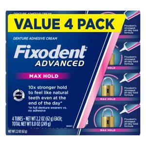 픽소덴트 맥스 홀드 틀니 접착제 62g 4팩이미지입니다. 누르면 해당 게시물로 새창이동합니다.