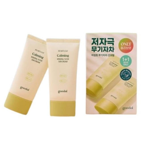 구달 맑은 어성초 진정 무기자차 선크림 50ml (2개)_이미지