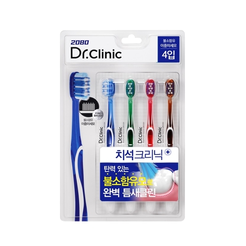 2080 닥터크리닉 치석케어 칫솔 (4개)_이미지