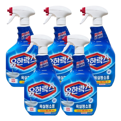 유한양행 유한락스 욕실청소용 900ml (5개)