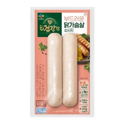 CJ제일제당 The더건강한 닭가슴살 소시지 120g (5개)_이미지