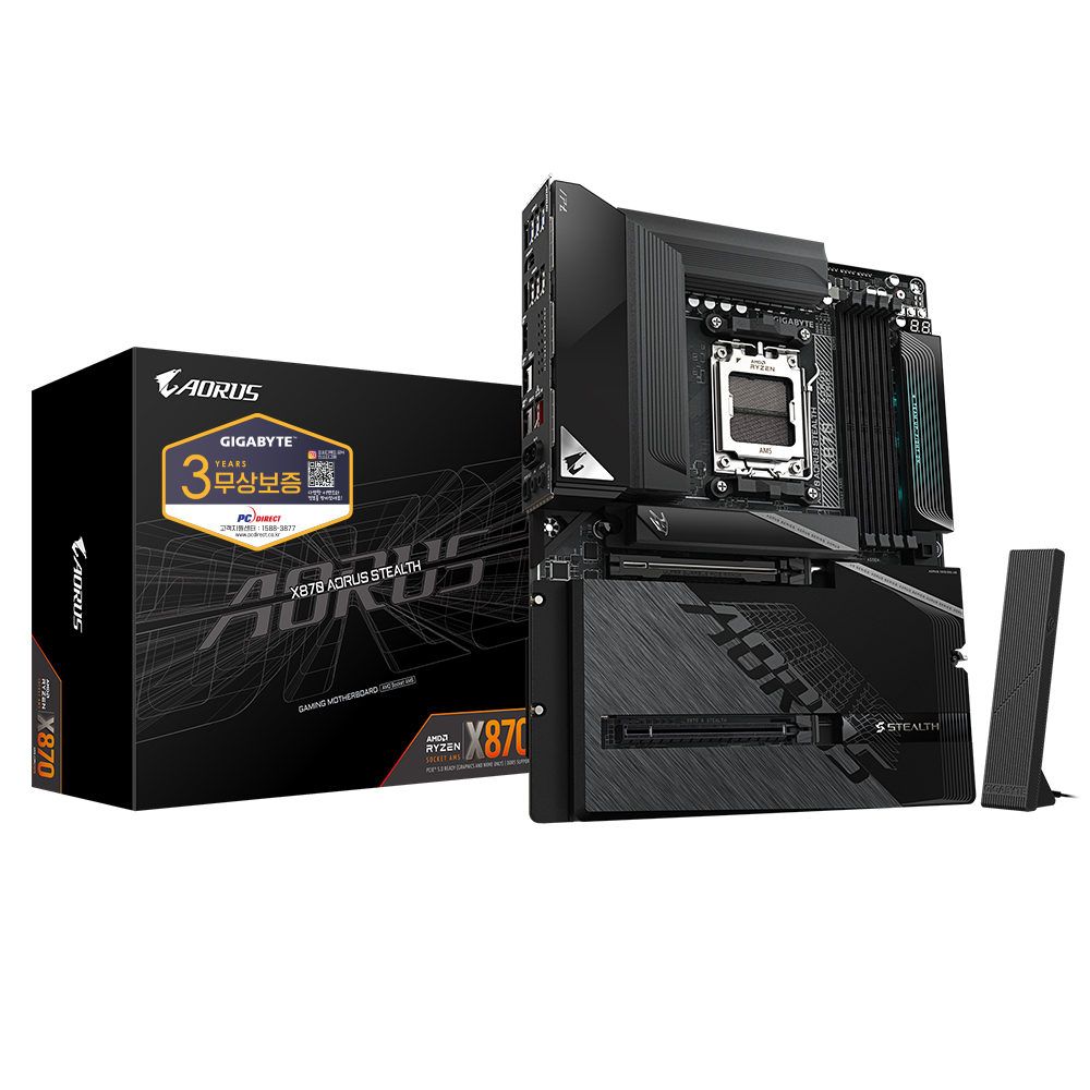 GIGABYTE X870 AORUS STEALTH 피씨디렉트이미지입니다. 누르면 해당 게시물로 새창이동합니다.
