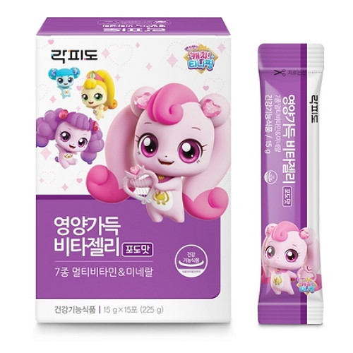 에프앤디넷 락피도 영양가득 비타젤리 15g 15포 (2개)