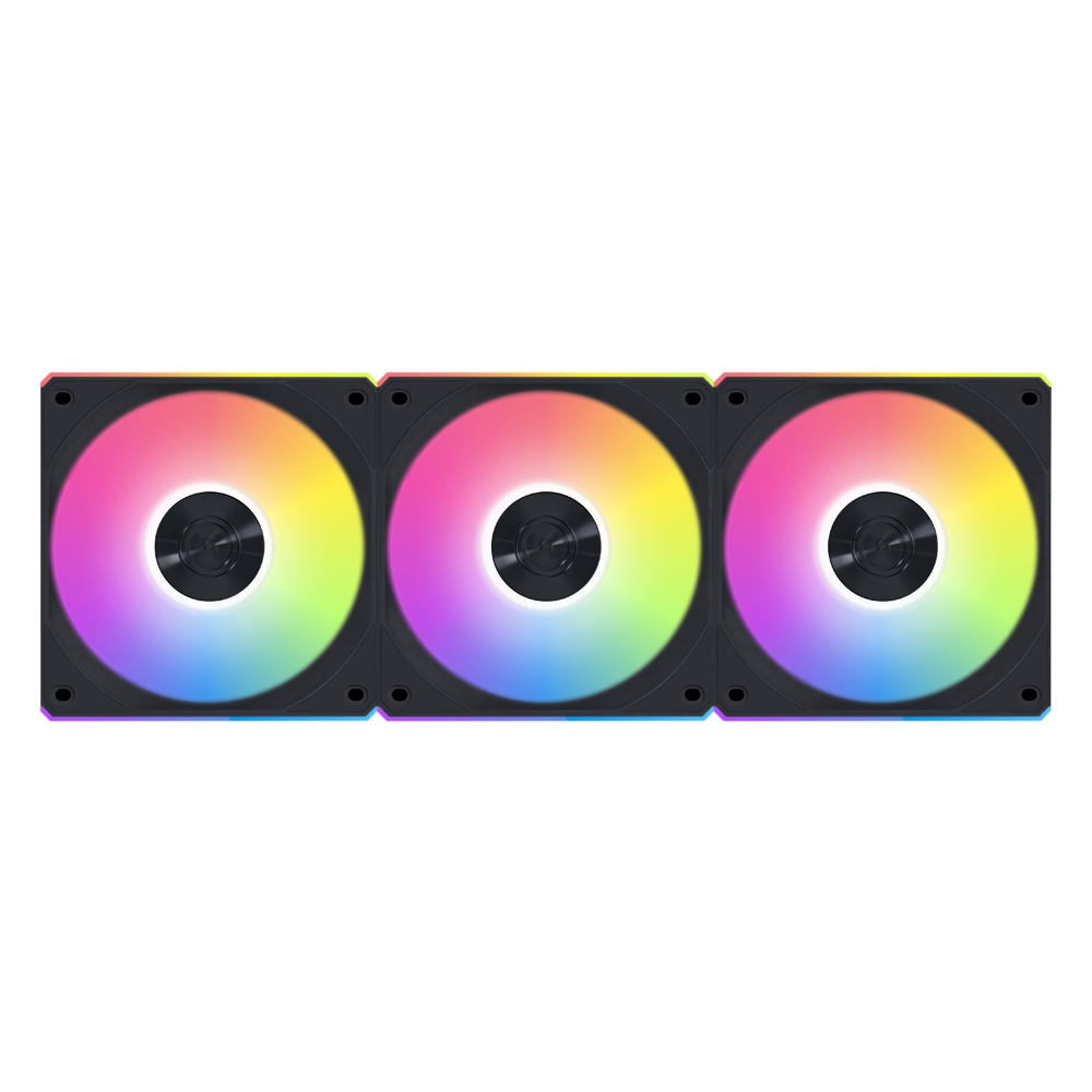 리안리 UNI FAN CL FLEX 120 리버스 (3팩, 블랙)_이미지