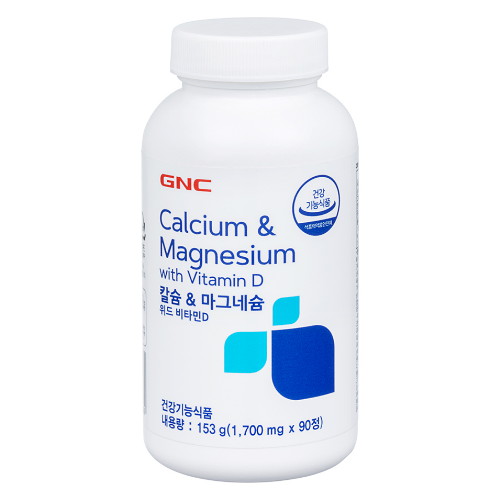 GNC 칼슘 앤 마그네슘 위드 비타민D 90정 (1개)_이미지