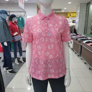 여성 로고프린트 카라 티셔츠 1K45233