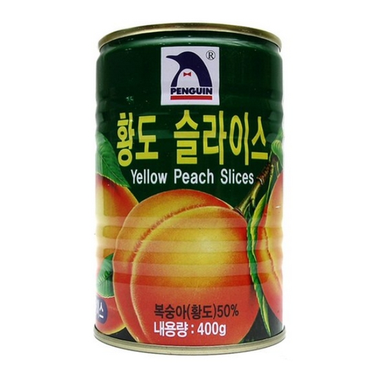 펭귄 황도 슬라이스 400g (24개)_이미지