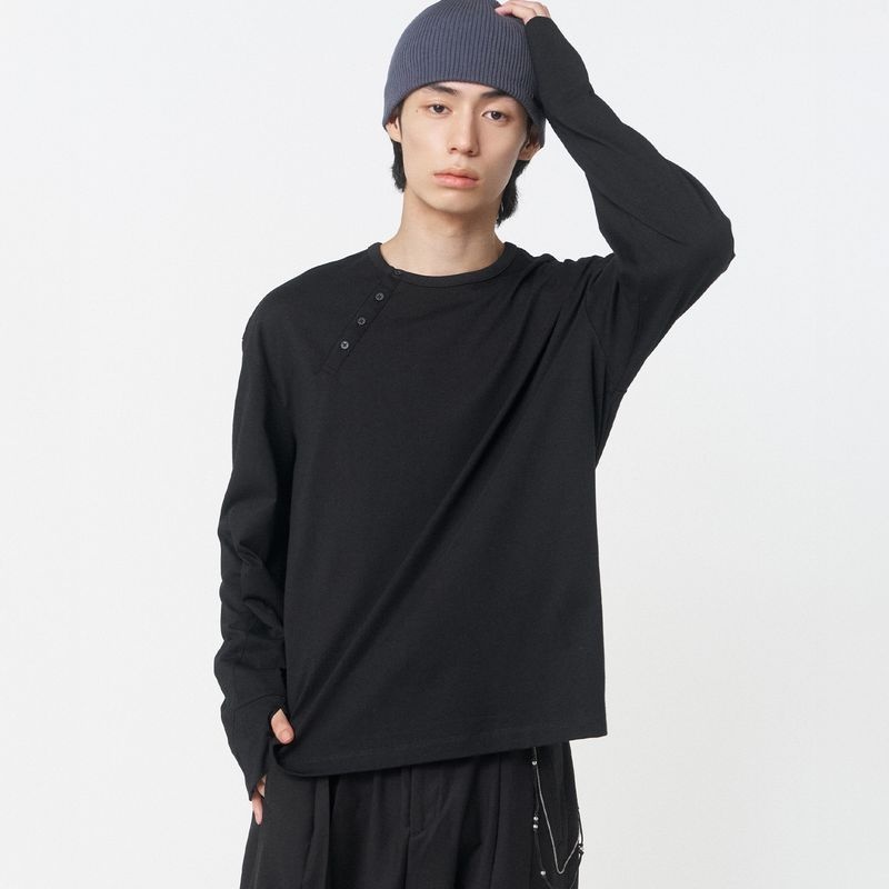 ���ֱ̾׳� �̼�Ű���� �� hen�ֽ��� LEY neck long sleeves BLACK 3500407 421275