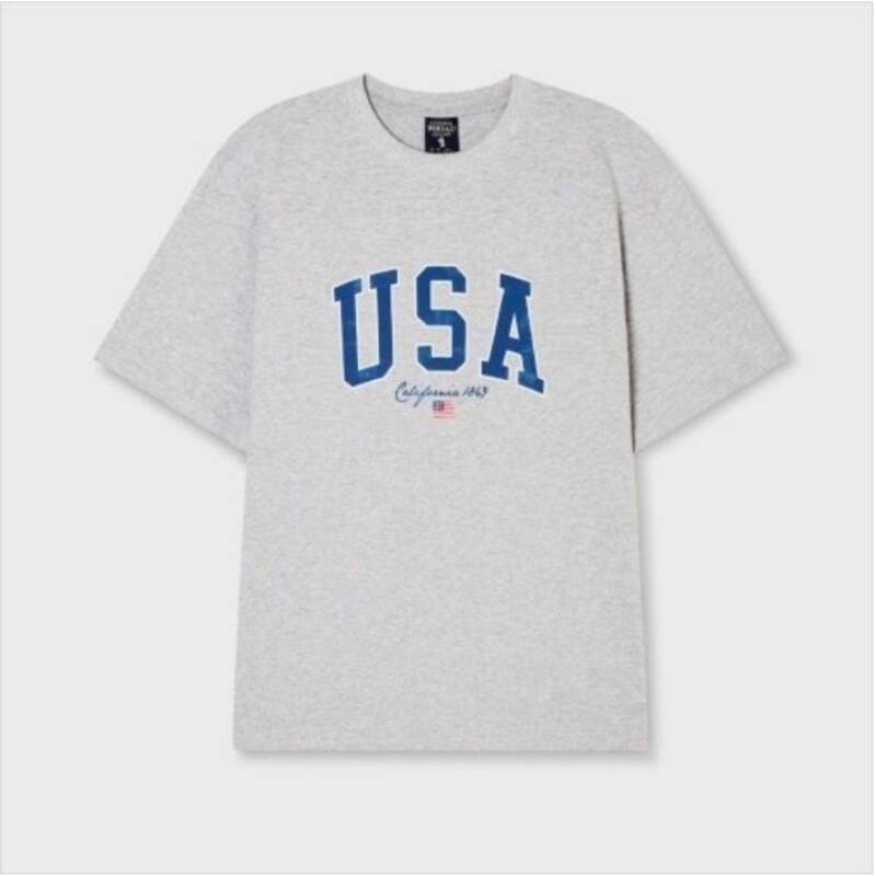WHRPG2405UGP 남성 프린트티셔츠 반팔 남여공용 USA 프린팅 티셔츠 WHRPG2405U