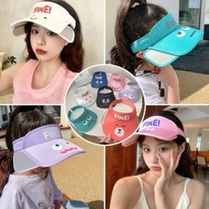 오너클랜 햇빛차단 여름모자 얼굴표정 공용 확장 썬캡 WBCE30D