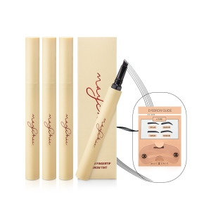 메이시크 롱픽스 핑거팁 아이브로우 틴트 눈썹 타투펜 3+1+가이드 증정_이미지