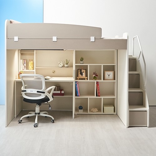 에보니아 허밍 계단형 B세트 벙커침대 SS (매트별도)_이미지