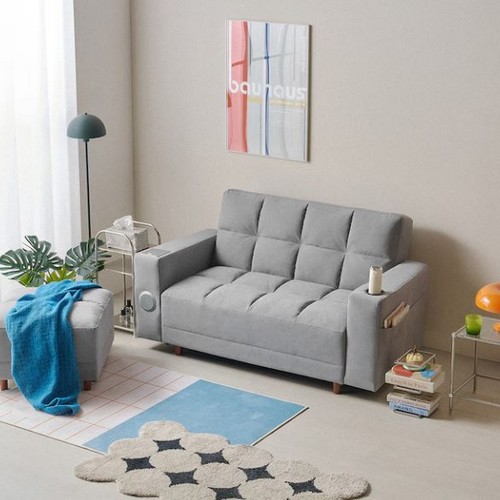 플러피 브레드 생활발수 패브릭 소파베드 2인용