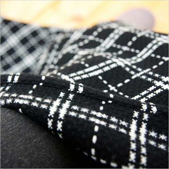 레브라이프 블랙 체크 무릎담요 (65x85cm)_이미지