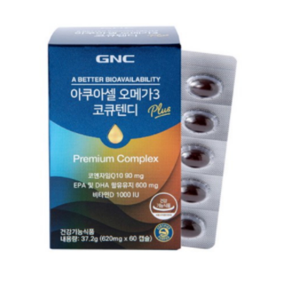 GNC 아쿠아셀 오메가3 코큐텐디 60캡슐 (2개)_이미지