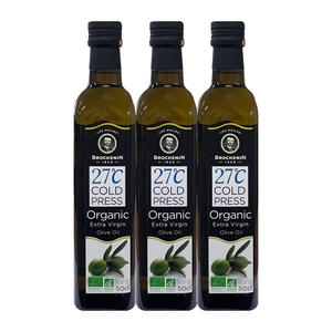 브로슈낭 냉압착 유기농 엑스트라버진 올리브오일 500ml (3개)_이미지