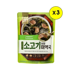 풀무원 반듯한식 소고기 보양 미역국 300g (3개)