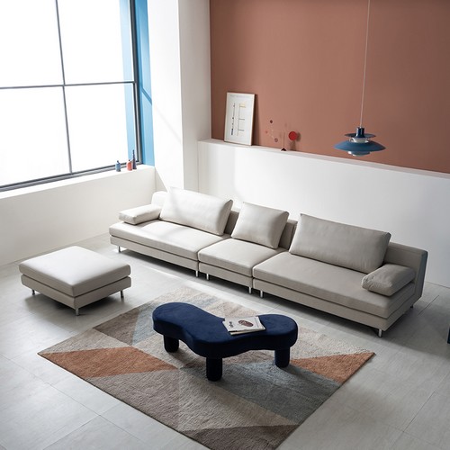 슈가 모듈 전체 천연가죽 소파 6인용