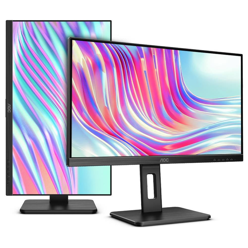 알파스캔 AOC 27P2Q IPS 피벗 높낮이 시력보호 무결점