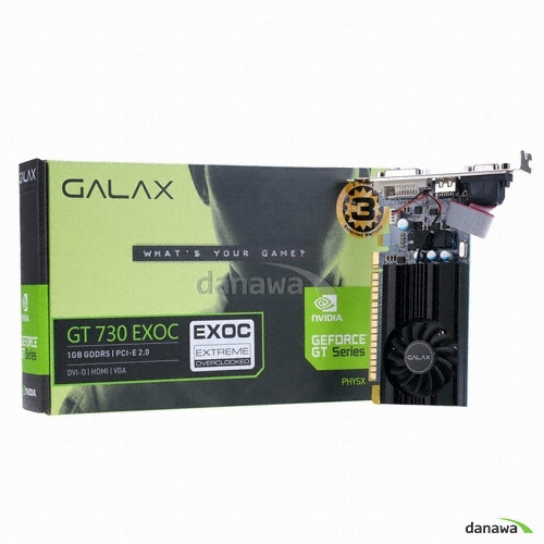 갤럭시 GALAX 지포스 GT730 EX OC D5 1GB LP