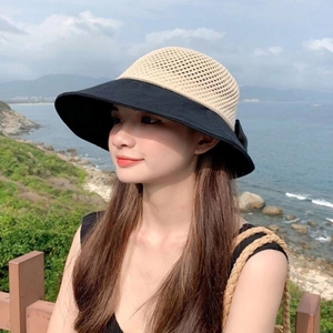라일리 Rly 바캉스모자 비치모자 빅리본 메쉬모자 버킷 왕골모자 14221250