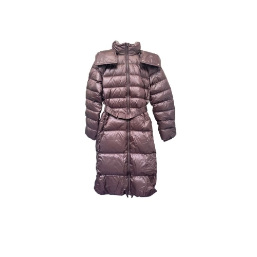  버버리 SANDSEND 샌드센드 벨티드 덕다운 여성 패딩 점퍼 DARK SEPIA BROWN 80959571