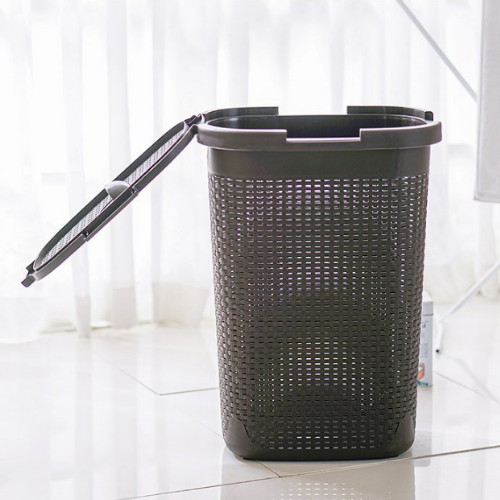 라탄 디자인 세탁함 대용량 60L