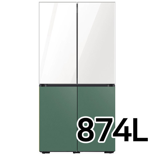 삼성전자 비스포크 새틴+글램 RF85C90J1 (화이트+그리너리)_이미지