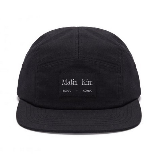마뗑킴 LOGO LABEL SOLID CAMP CAP (블랙)