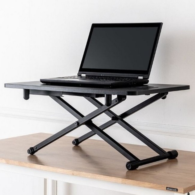 에보니아 카멜레온 높이조절 스탠딩 책상 C형 거치형 (680x400)_이미지