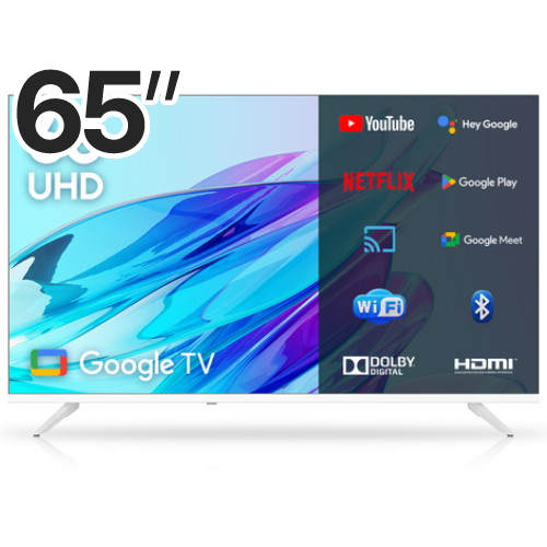 이노스 65UHD 화이트에디션 구글 스마트 TV (스탠드)_이미지