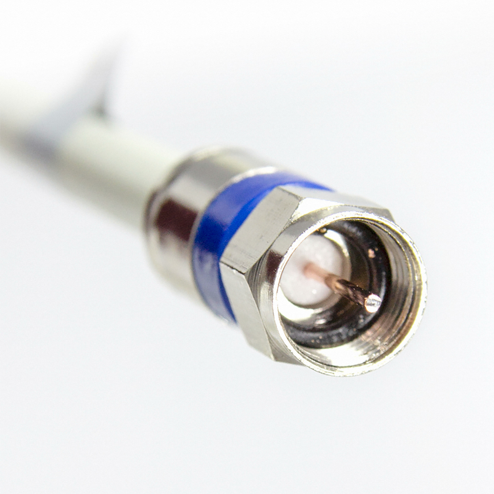 마하링크 BNC to RF 5C 동축 케이블 화이트 (MLZ-WBR150, 15m)_이미지