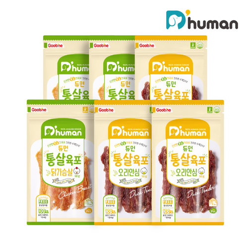 듀먼 통살육포 닭가슴살 50g (6개)_이미지