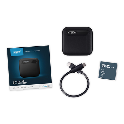 마이크론 Crucial X6 Portable SSD 아스크텍 (500GB)_이미지