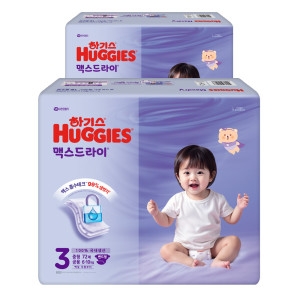 유한킴벌리 하기스 2025 맥스드라이 밴드형 3단계-공용 (144매)