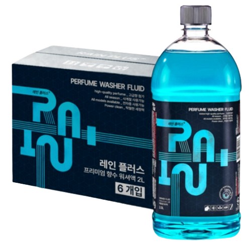 에이원케미칼 레인플러스 프리미엄 퍼퓸 워셔액 2L (6개)_이미지